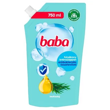 Baba folyékony szappan utántöltő 750ml teafaolajjal