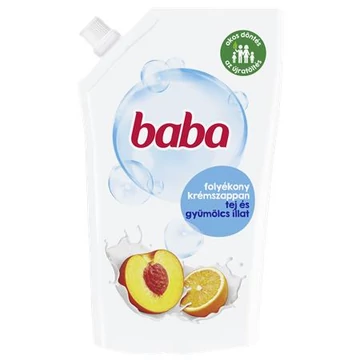 Baba folyékony szappan utántöltő 500ml tej-gyümölcs