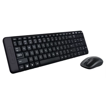 Logitech egér és billentyűzet készlet vezeték nélküli USB fekete MK220