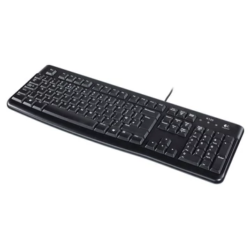 Logitech billentyűzet vezetékes USB fekete K120