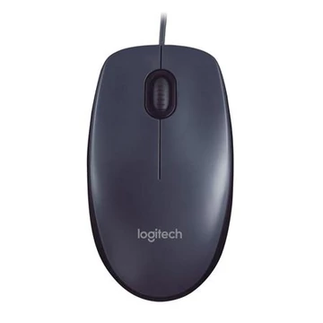 Logitech egér sötétszürke vezetékes USB M90