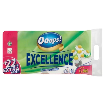 Ooops! wc papír 8 tekercs 3rétegű excellence kamilla