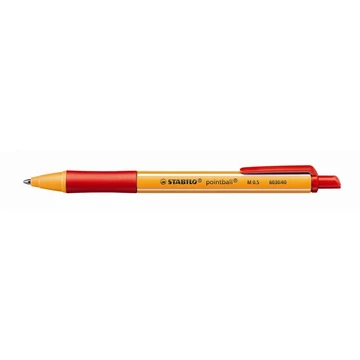 Stabilo golyóstoll 0.5 mm nyomógombos piros Pointball