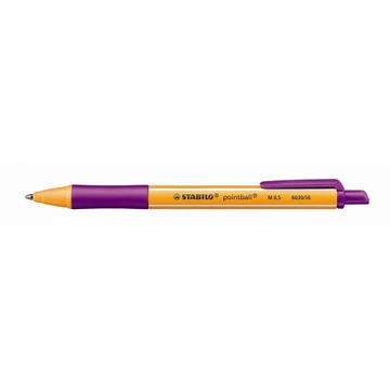 Stabilo golyóstoll 0.5 mm nyomógombos lila Pointball