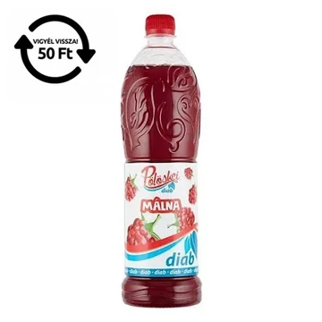Pölöskei 1L Diab Málna ízű szörp