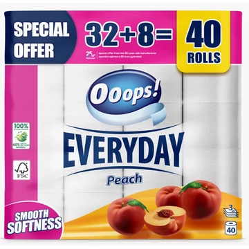 Ooops! Everyday wc papír 32+8 tekercs 3rétegű  