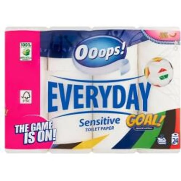 Ooops! Everyday Goal wc papír 24 tekercs 3rétegű sensitive