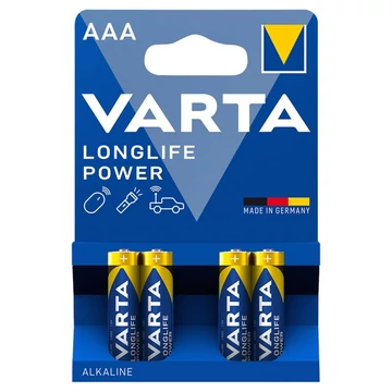 Varta Longlife Power 4db AAA mikroceruza elem