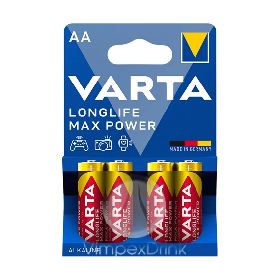 Varta Longlife Max Power 4db AA ceruza elem