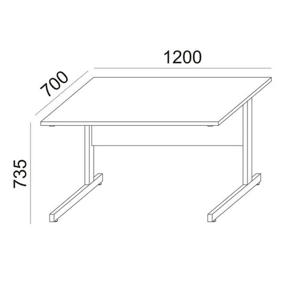 Mayah íróasztal 120 cm * 70 cm fehér