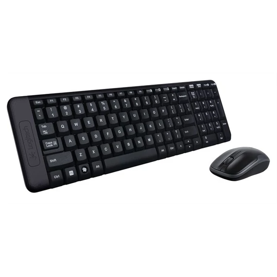 Logitech egér és billentyűzet készlet vezeték nélküli USB fekete MK220