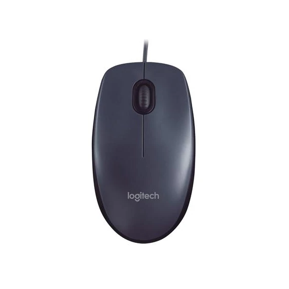 Logitech egér sötétszürke vezetékes USB M90