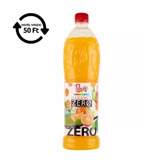 Pölöskei 1L Zero Narancs ízű szörp