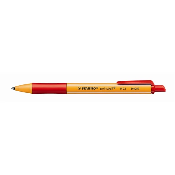 Stabilo golyóstoll 0.5 mm nyomógombos piros Pointball