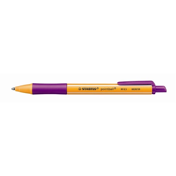 Stabilo golyóstoll 0.5 mm nyomógombos lila Pointball