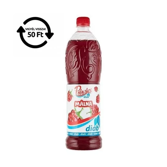 Pölöskei 1L Diab Málna ízű szörp