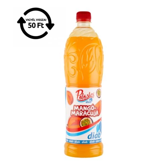 Pölöskei 1L Diab Mangó-Maracuja ízű szörp
