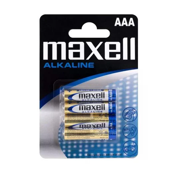 Maxell Alkaline AAA 4db mikroceruza elem