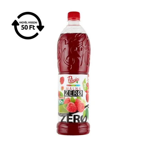 Pölöskei 1L Zero Málna ízű szörp