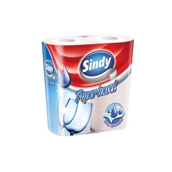 Sindy háztartási papírtörlő 2 tekercses 2 rétegű 50lap