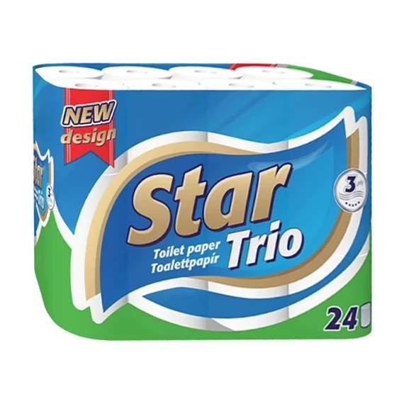 Star Trio wc papír 24 tekercs 3réteg