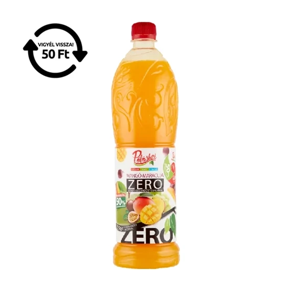 Pölöskei 1L Zero Mangó-Maracuja ízű szörp